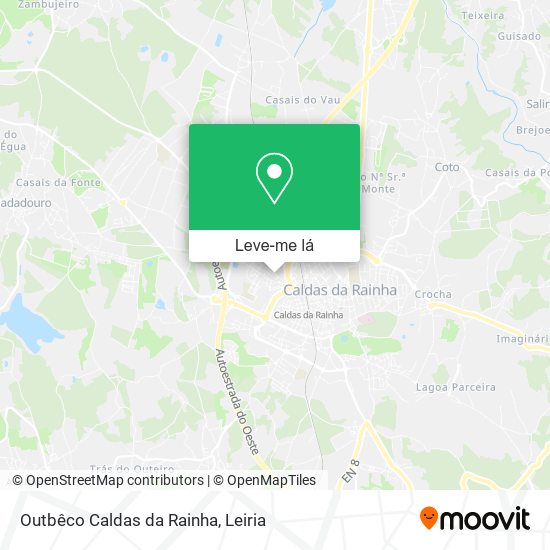 Outbêco Caldas da Rainha mapa