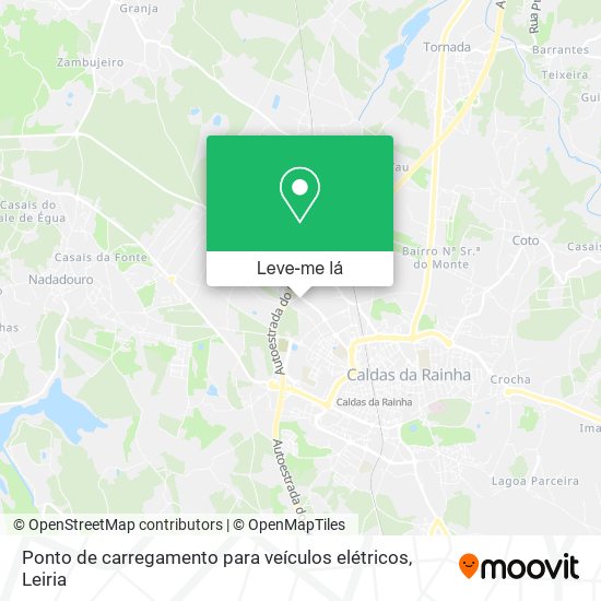 Ponto de carregamento para veículos elétricos mapa