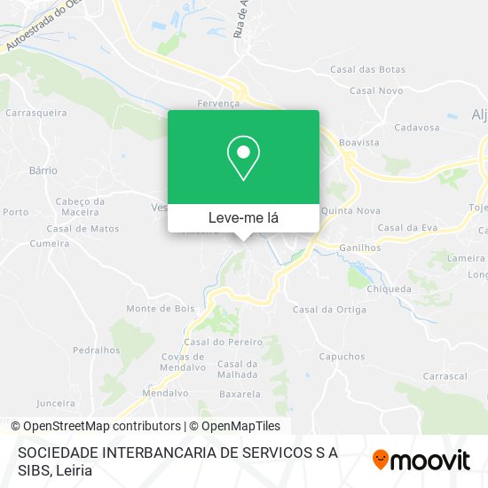 SOCIEDADE INTERBANCARIA DE SERVICOS S A SIBS mapa