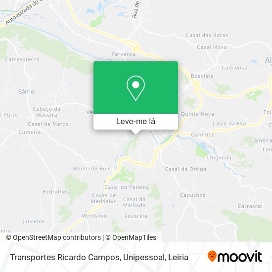 Transportes Ricardo Campos, Unipessoal mapa