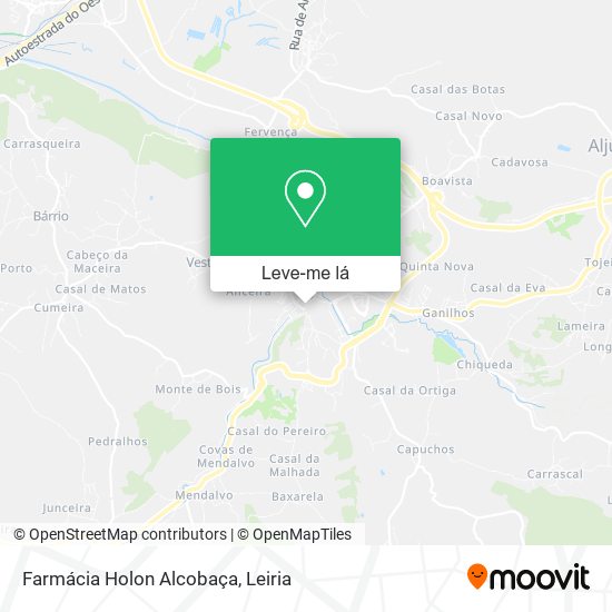 Farmácia Holon Alcobaça mapa