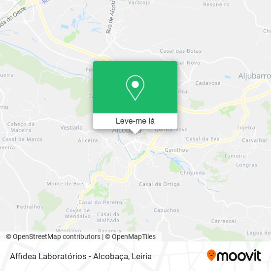 Affidea Laboratórios - Alcobaça mapa