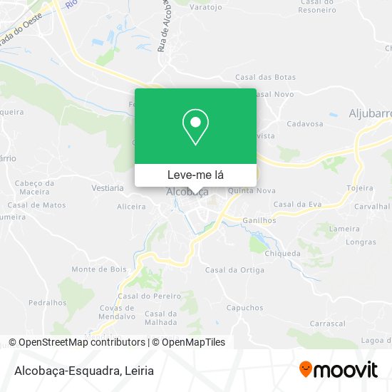 Alcobaça-Esquadra mapa