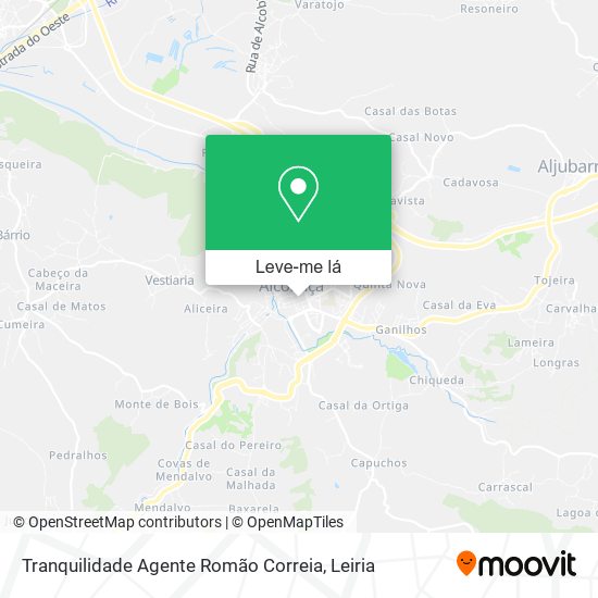 Tranquilidade Agente Romão Correia mapa