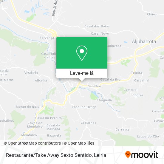 Restaurante / Take Away Sexto Sentido mapa