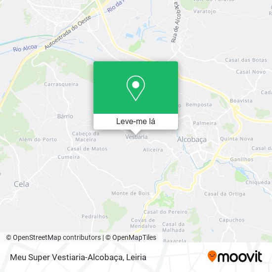 Meu Super Vestiaria-Alcobaça mapa