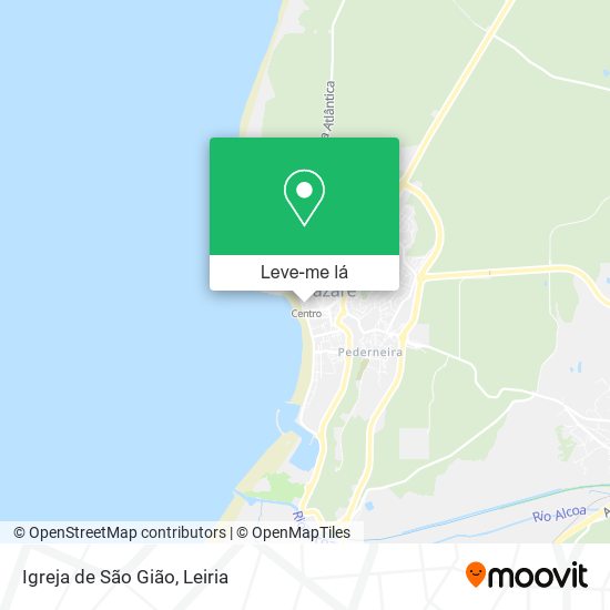 Igreja de São Gião mapa