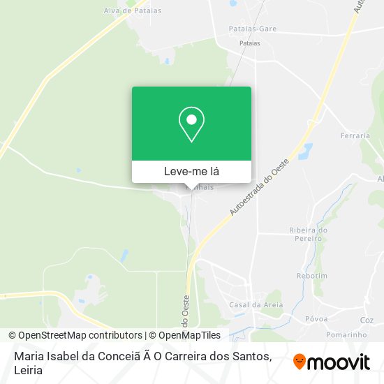 Maria Isabel da Conceiã Ã O Carreira dos Santos mapa