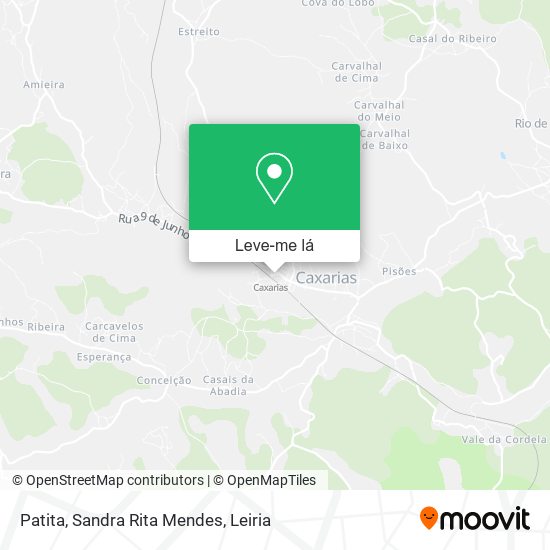 Patita, Sandra Rita Mendes mapa
