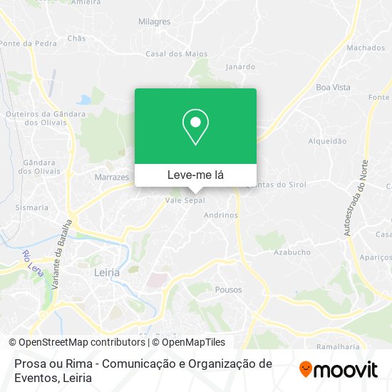 Prosa ou Rima - Comunicação e Organização de Eventos mapa