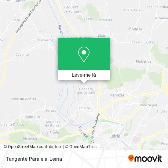 Tangente Paralela mapa