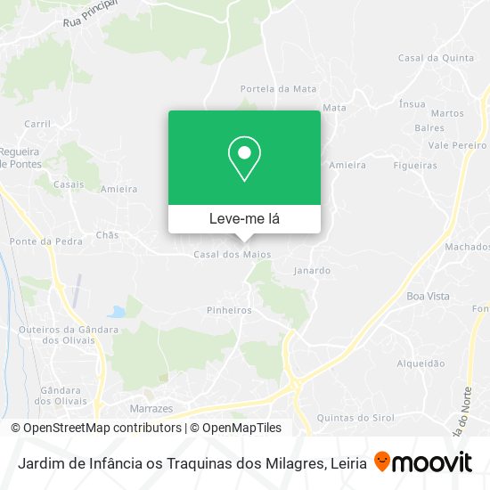 Jardim de Infância os Traquinas dos Milagres mapa