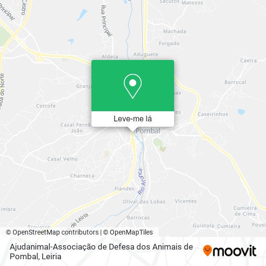 Ajudanimal-Associação de Defesa dos Animais de Pombal mapa