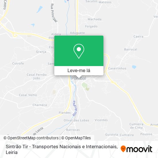 Sintrão Tir - Transportes Nacionais e Internacionais mapa