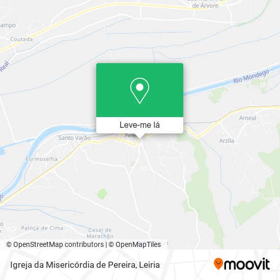 Igreja da Misericórdia de Pereira mapa