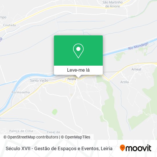 Século XVII - Gestão de Espaços e Eventos mapa