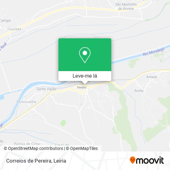 Correios de Pereira mapa