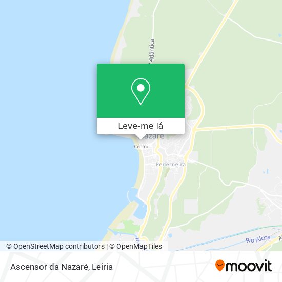 Ascensor da Nazaré mapa