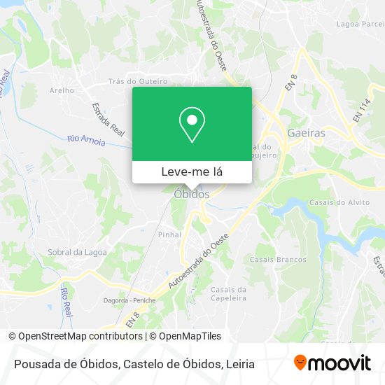 Pousada de Óbidos, Castelo de Óbidos mapa