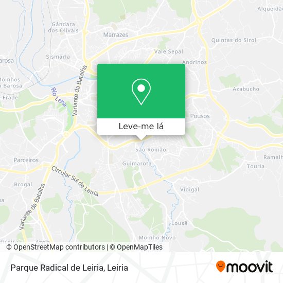 Parque Radical de Leiria mapa