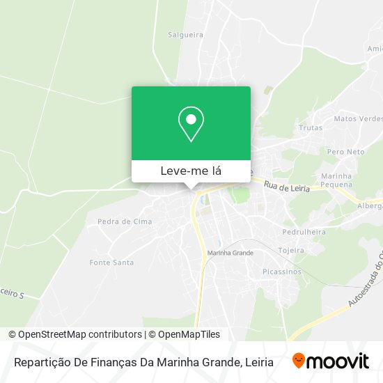 Repartição De Finanças Da Marinha Grande mapa