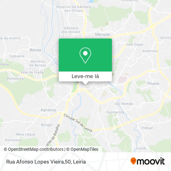 Rua Afonso Lopes Vieira,50 mapa