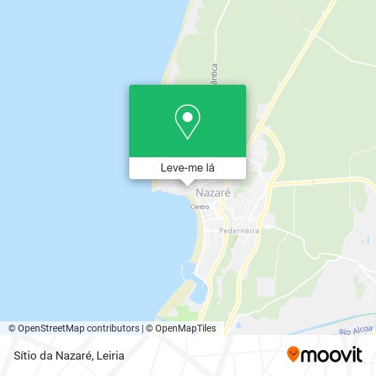 Sítio da Nazaré mapa