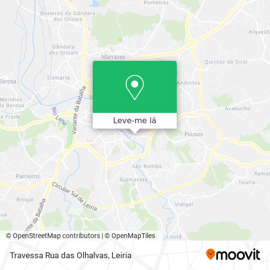 Travessa Rua das Olhalvas mapa