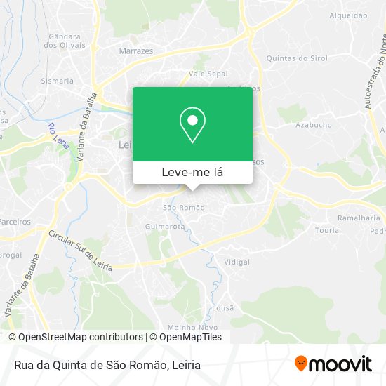 Rua da Quinta de São Romão mapa