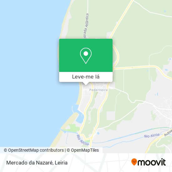 Mercado da Nazaré mapa