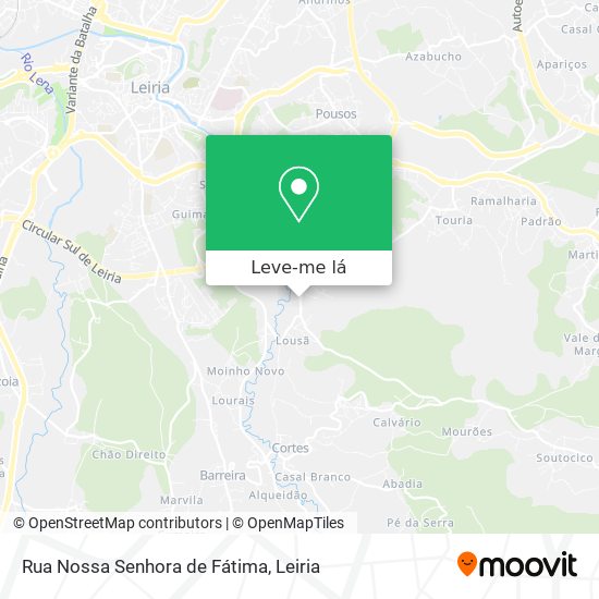 Rua Nossa Senhora de Fátima mapa