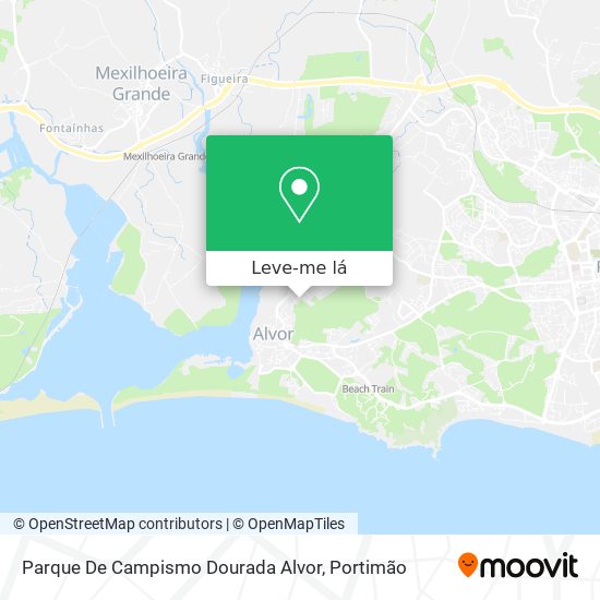 Parque De Campismo Dourada Alvor mapa