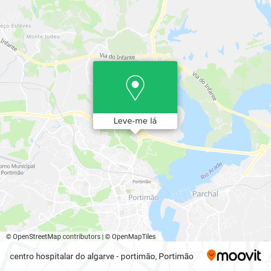 centro hospitalar do algarve - portimão mapa