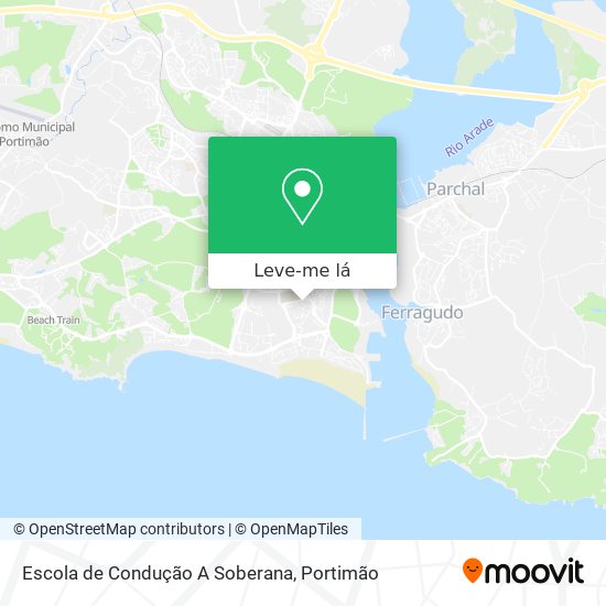 Escola de Condução A Soberana mapa