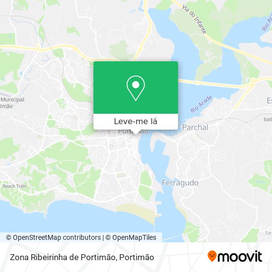 Zona Ribeirinha de Portimão mapa
