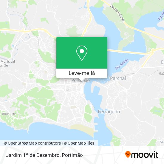 Jardim 1º de Dezembro mapa