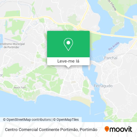 Centro Comercial Continente Portimão mapa