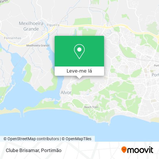 Clube Brisamar mapa