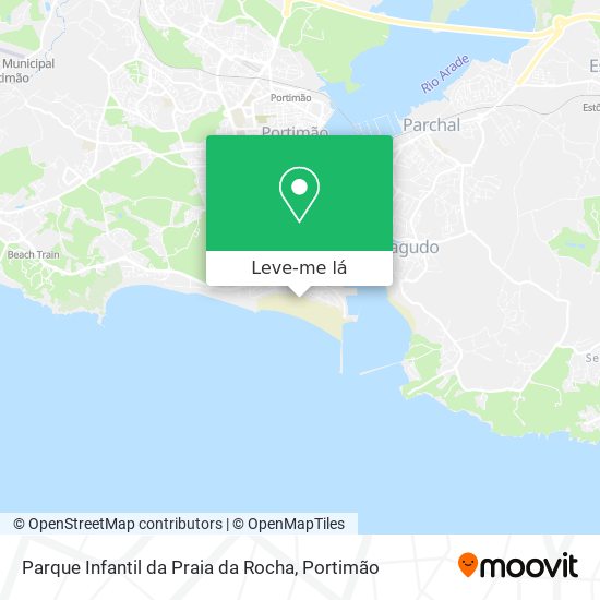Parque Infantil da Praia da Rocha mapa