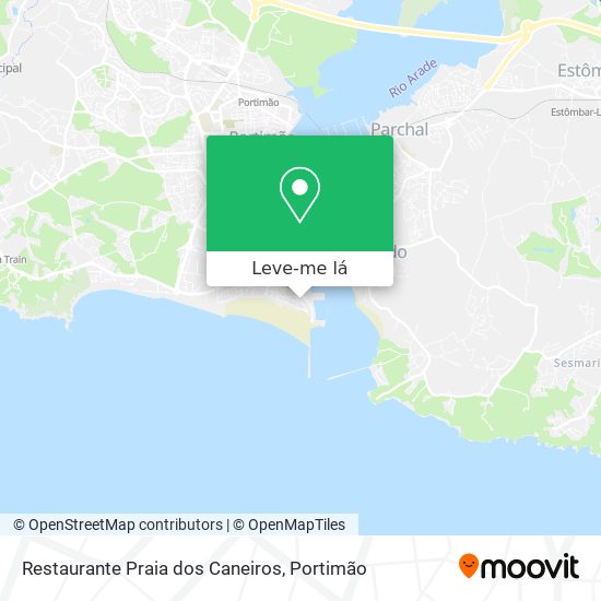 Restaurante Praia dos Caneiros mapa