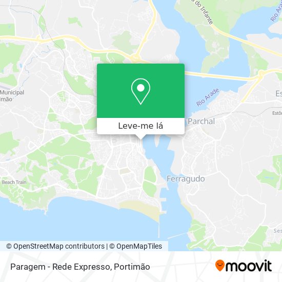 Paragem - Rede Expresso mapa