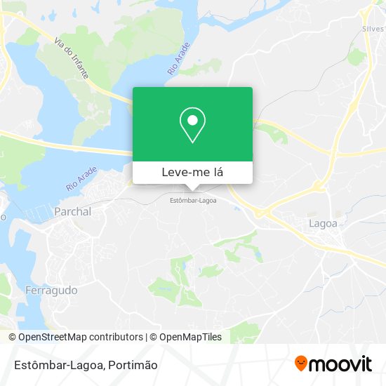 Estômbar-Lagoa mapa