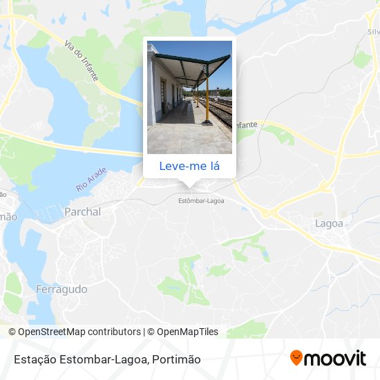 Estação Estombar-Lagoa mapa