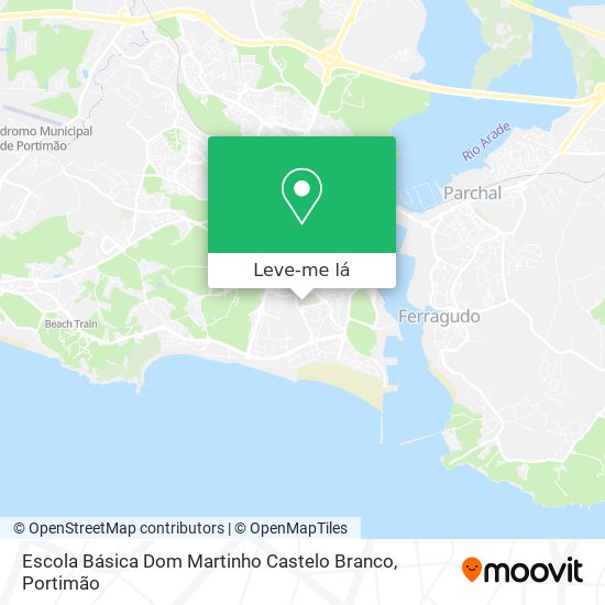 Escola Básica Dom Martinho Castelo Branco mapa