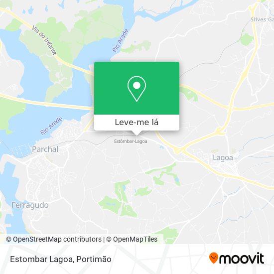 Estombar Lagoa mapa