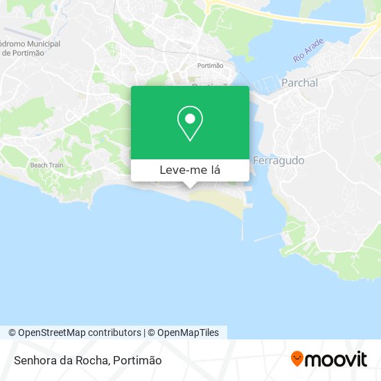 Senhora da Rocha mapa