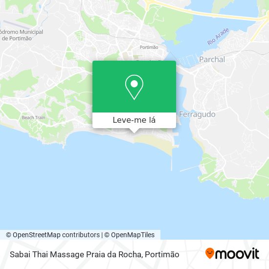 Sabai Thai Massage Praia da Rocha mapa