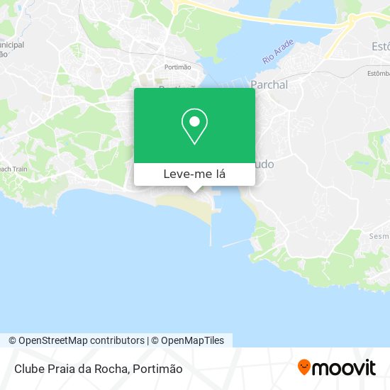 Clube Praia da Rocha mapa
