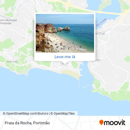 Praia da Rocha mapa