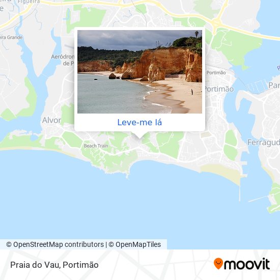 Praia do Vau mapa